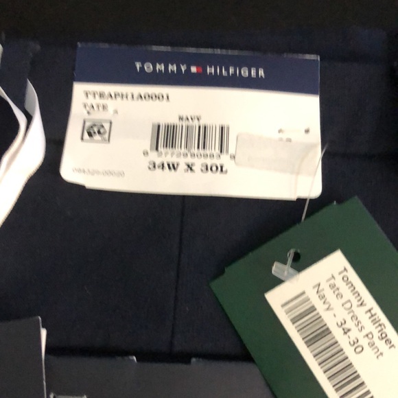 Tommy Hilfiger Navy Men’s Stretch Tate Dress Pants 34 X 30 NWT - Picture 4 of 11